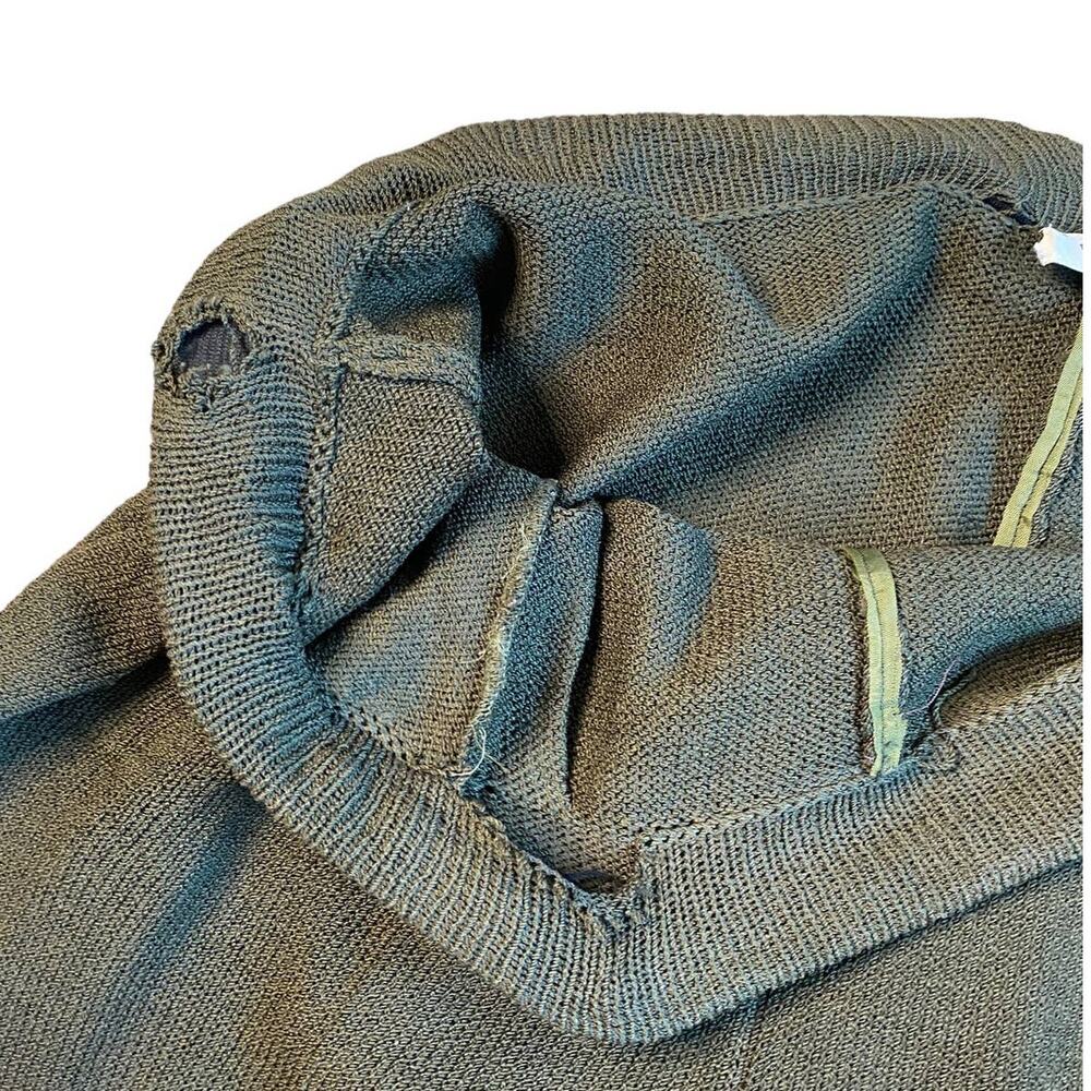 Vintage St. John by Marie Gray Olive Green Wool Knit Sweater Pants Trousers SZ 8 - Picture 6 of 6